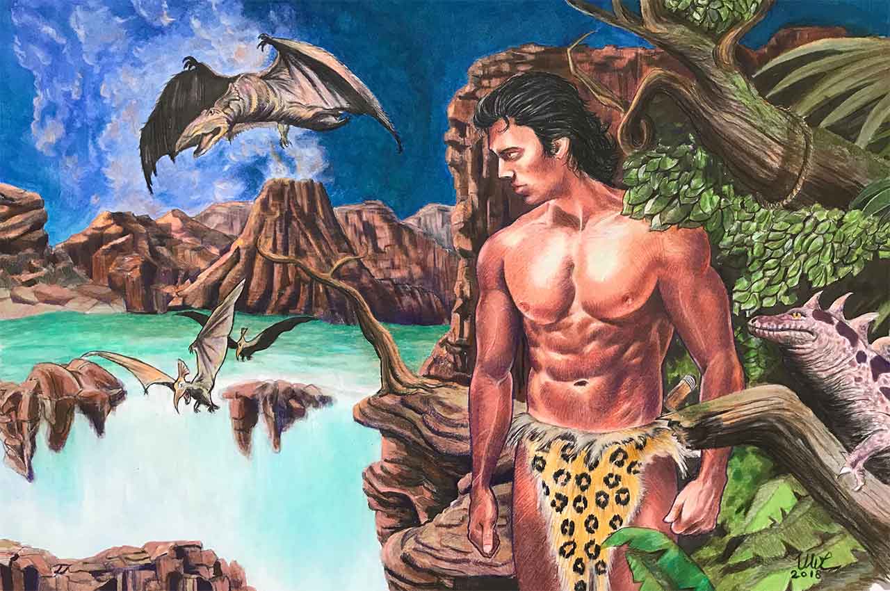 Tarzan in Savage Pellucidar